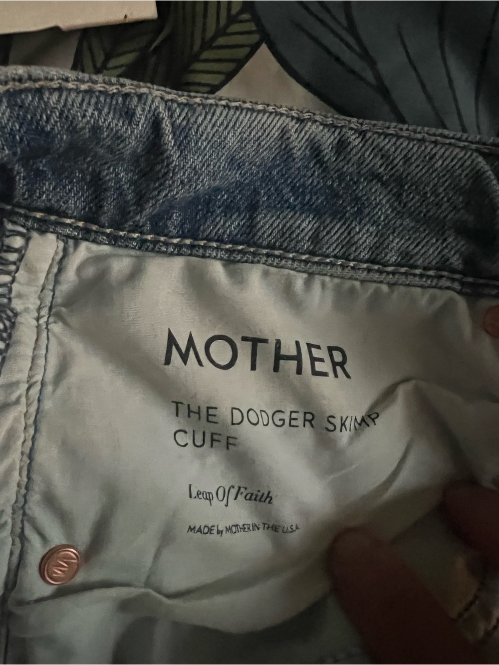 NWT Size 28 The Dodger Skimp High Waist Cuffed Hem Wide Leg Jeans - Picture 8 of 10